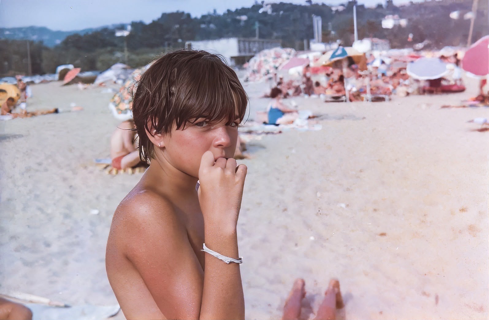 Valérie sur la plage
